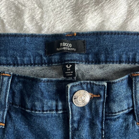 True Religion Brand Jeans Rocco Relaxed Skinny Denim Jean Men's Size 34Wx32L NWT - Picture 5 of 11